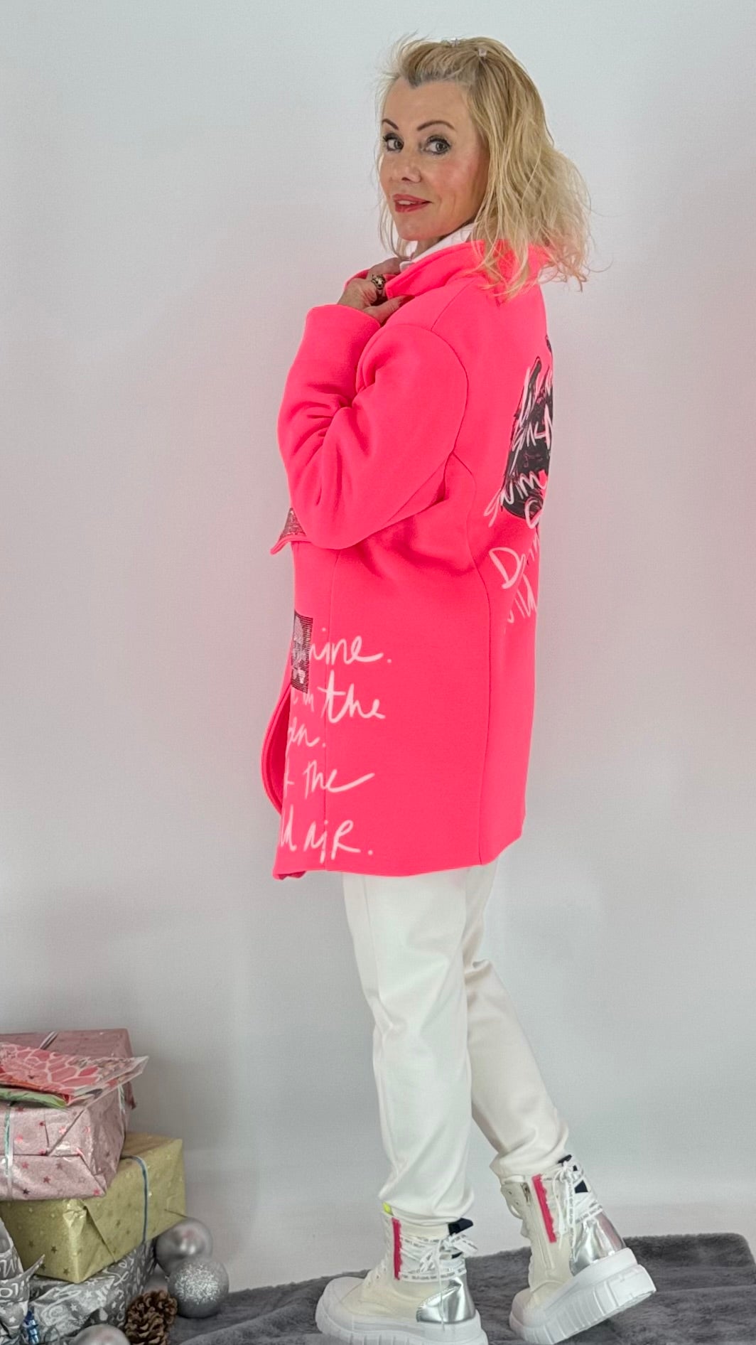 Jacke, "Sunshine-NEON", pink, grün, orange