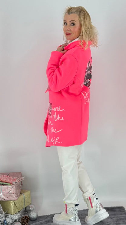 Jacke, "Sunshine-NEON", pink, grün, orange