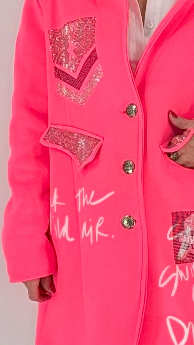 Jacke, "Sunshine-NEON", pink, grün, orange