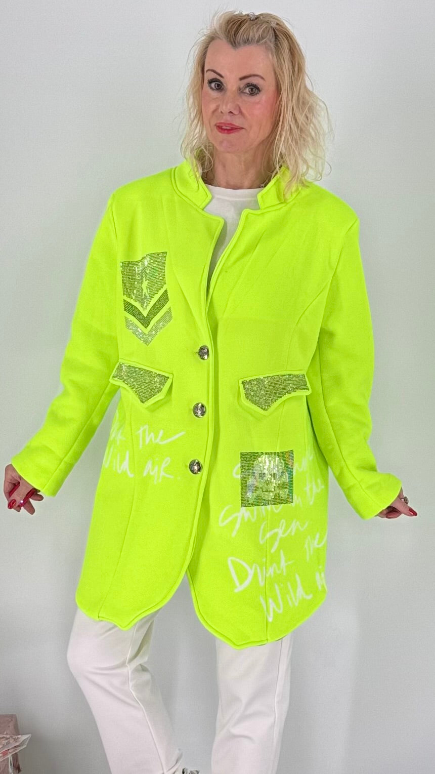 Jacke, "Sunshine-NEON", pink, grün, orange