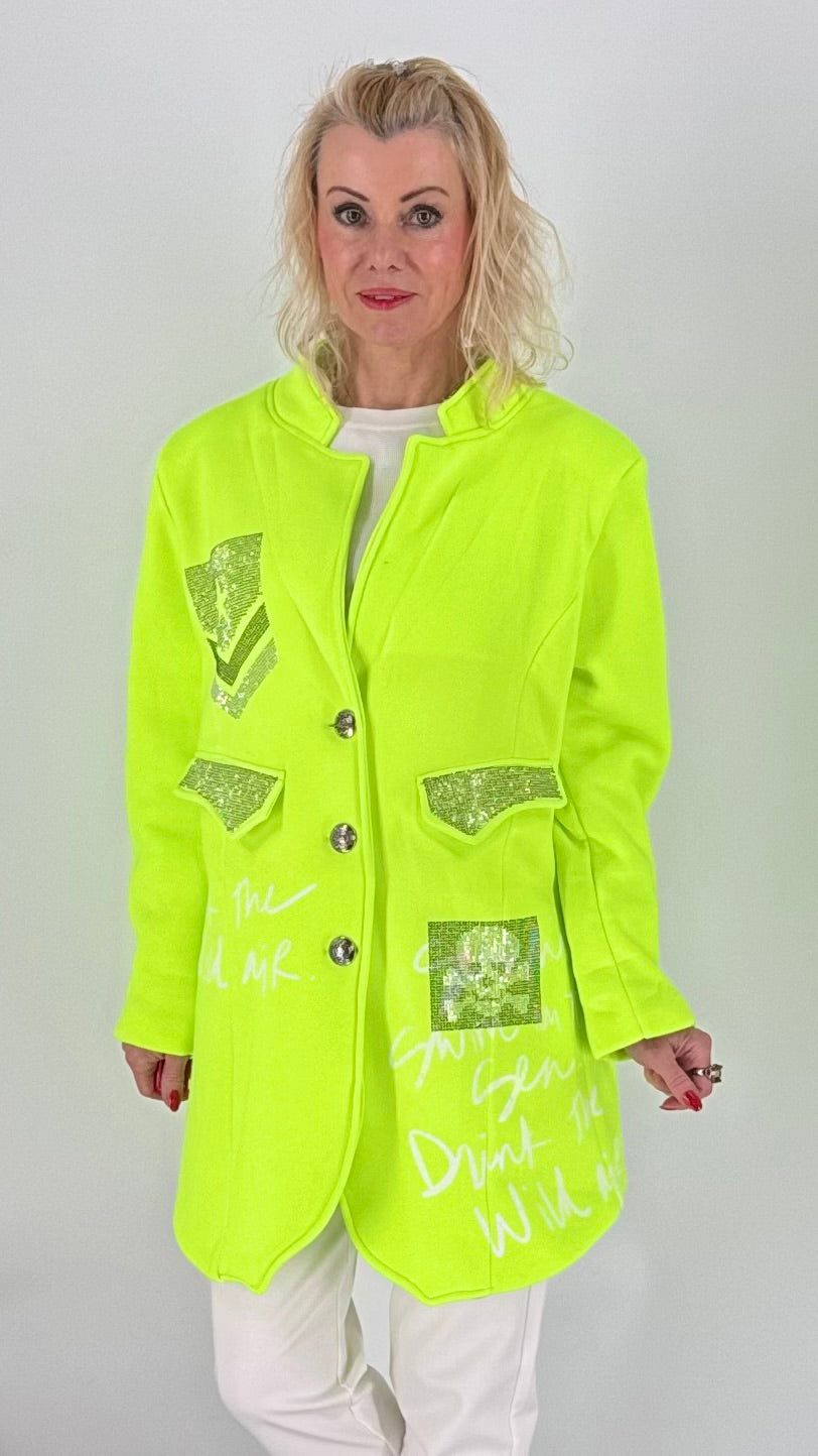 Jacke, "Sunshine-NEON", pink, grün, orange