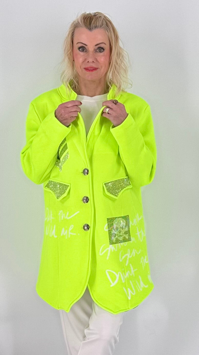 Jacke, "Sunshine-NEON", pink, grün, orange