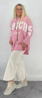 Hoodie "TOUCH" in rosa, pink, beige - By Elena FashionBy Elena Fashion