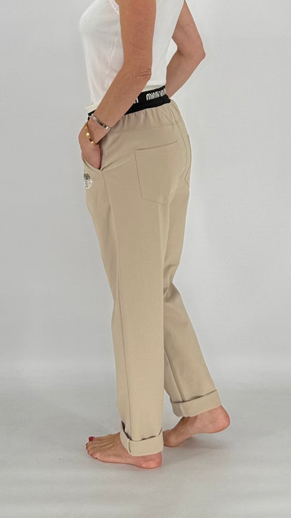 Hose "MIN", beige