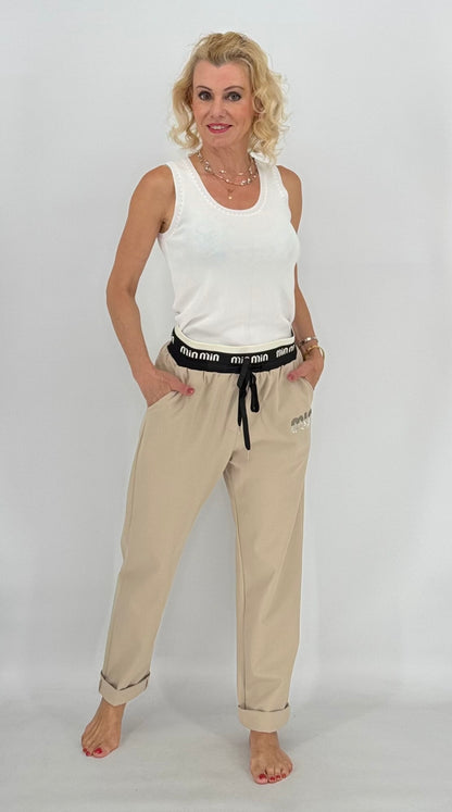 Hose "MIN", beige