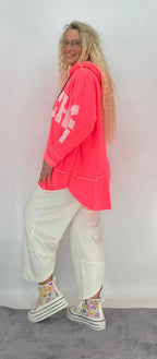 Hoodie "TOUCH" in rosa, pink, beige - By Elena FashionBy Elena Fashion