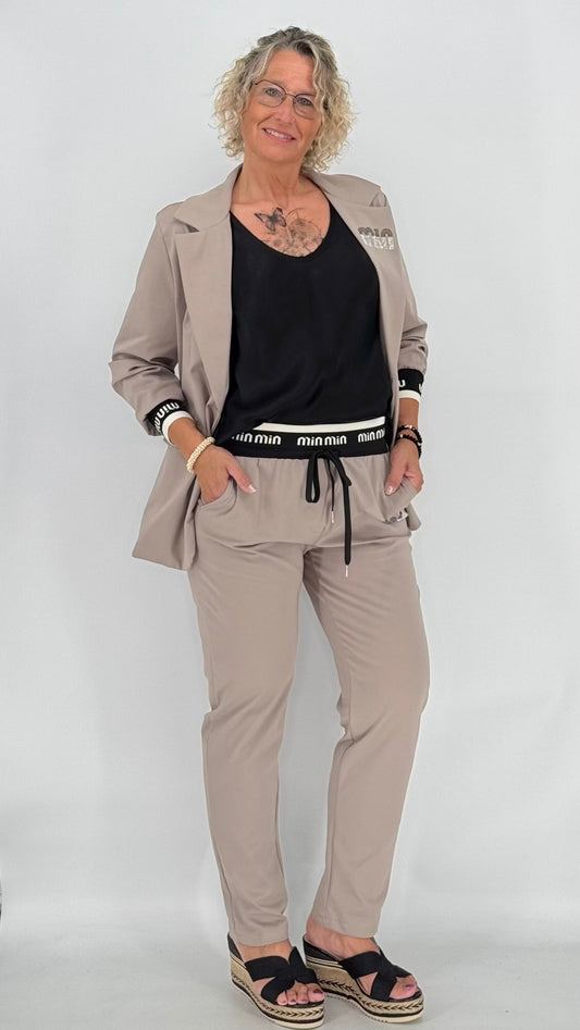 Hose "MIN", taupe