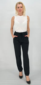 Hose ESViViD mit Umschlag, schwarz