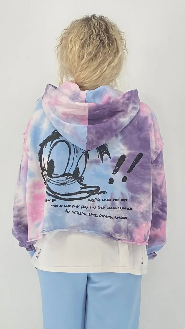 Hoodie "Donald", lila/blau - By Elena FashionBy Elena Fashion