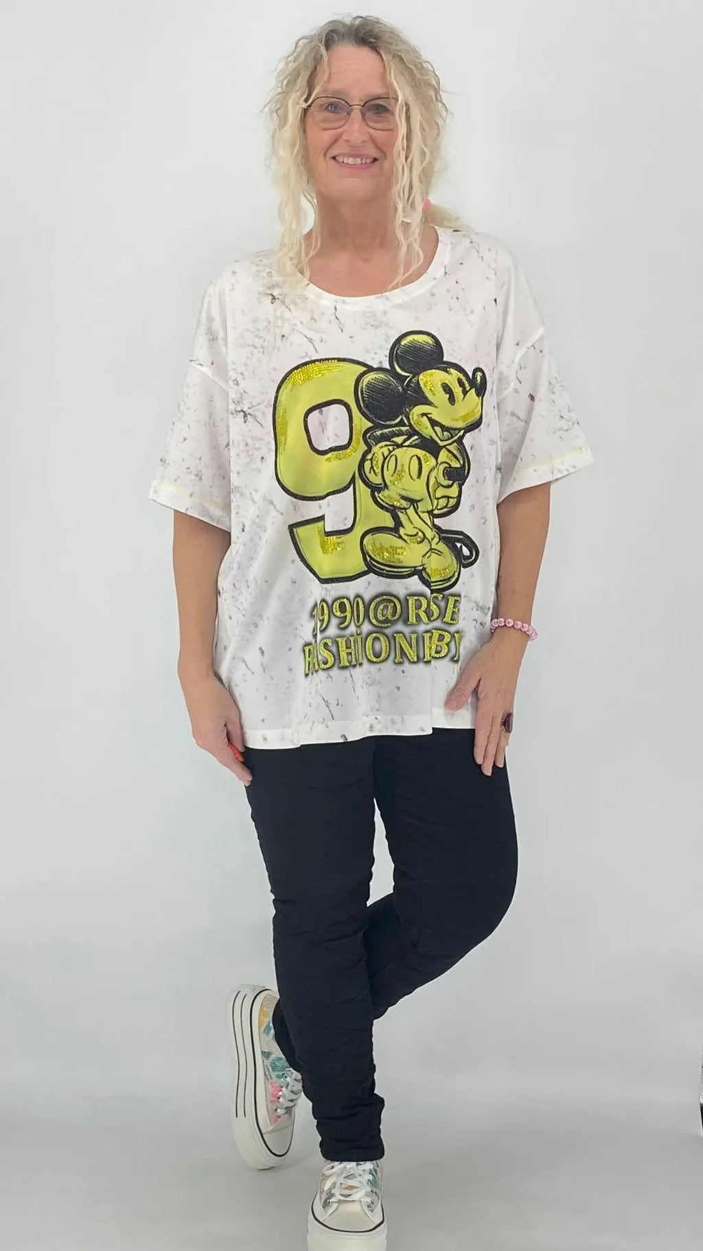 T-Shirt "Mickey - 9", weiß - By Elena FashionBy Elena Fashion