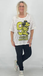 T-Shirt "Mickey - 9", weiß - By Elena FashionBy Elena Fashion