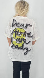 T-Shirt "Mickey - 9", weiß - By Elena FashionBy Elena Fashion