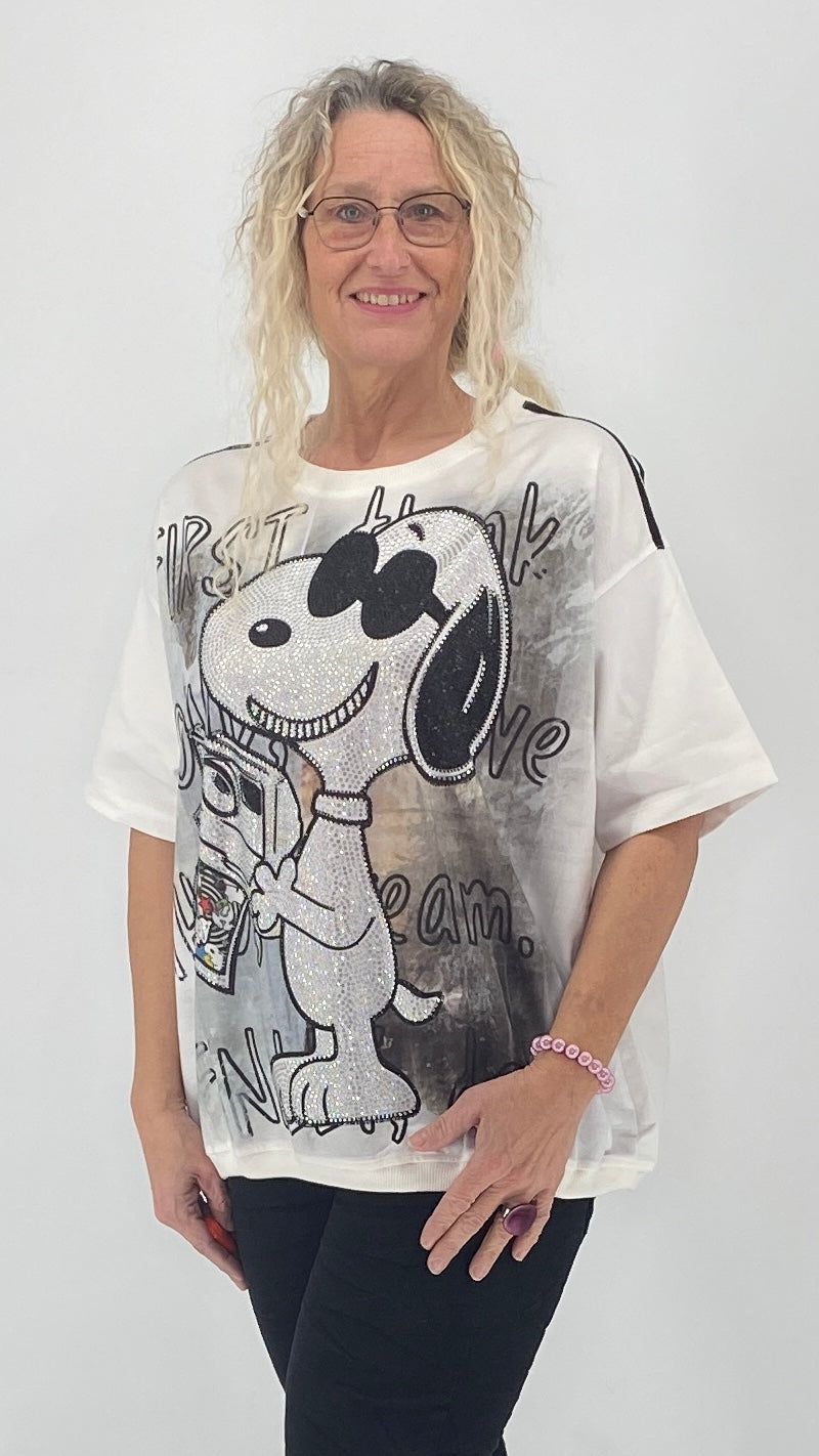T-Shirt "Snoopy", weiß