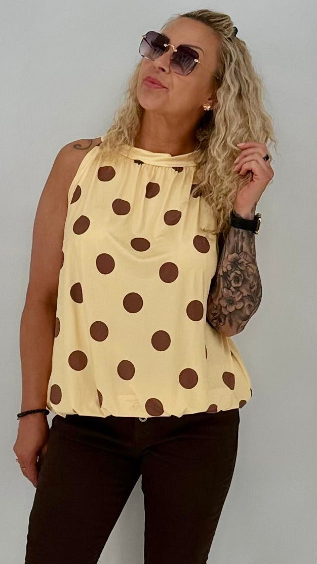 Neckholder-Top "Pünktchen" in 3 Farben