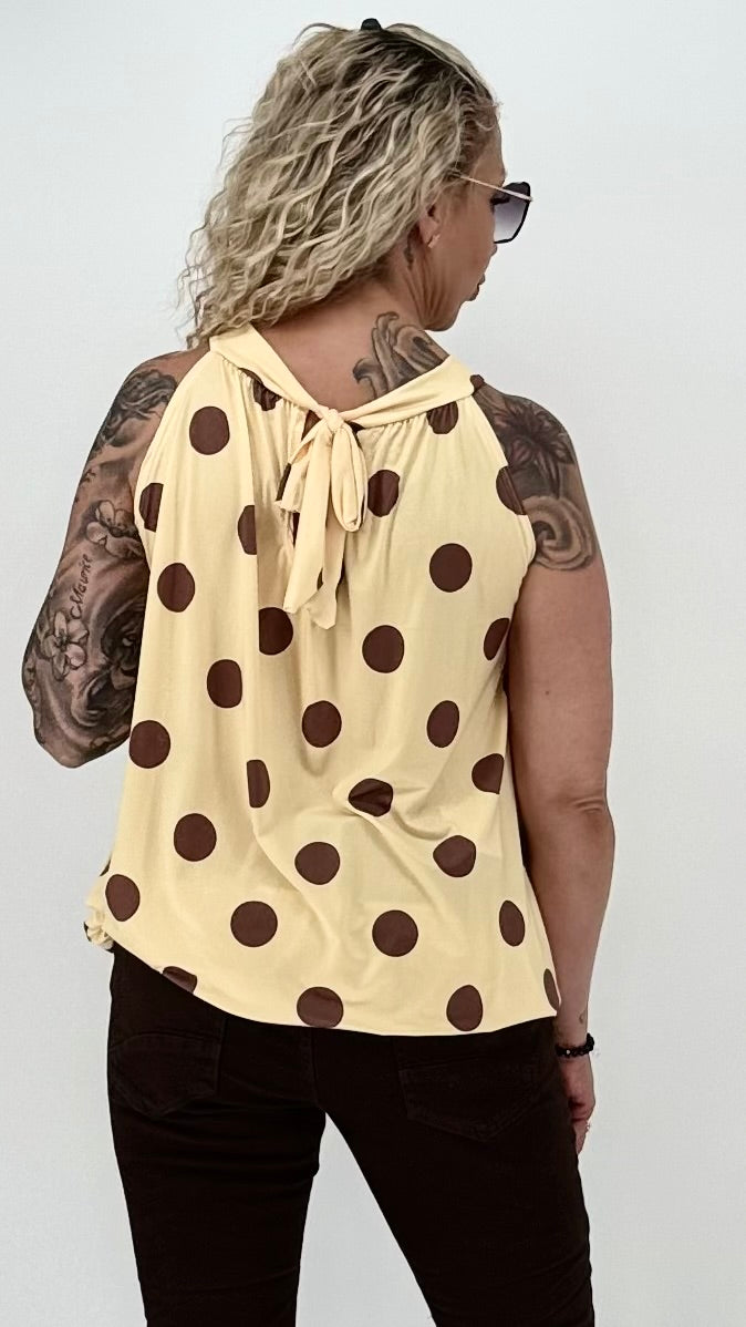 Neckholder-Top "Pünktchen" in 3 Farben