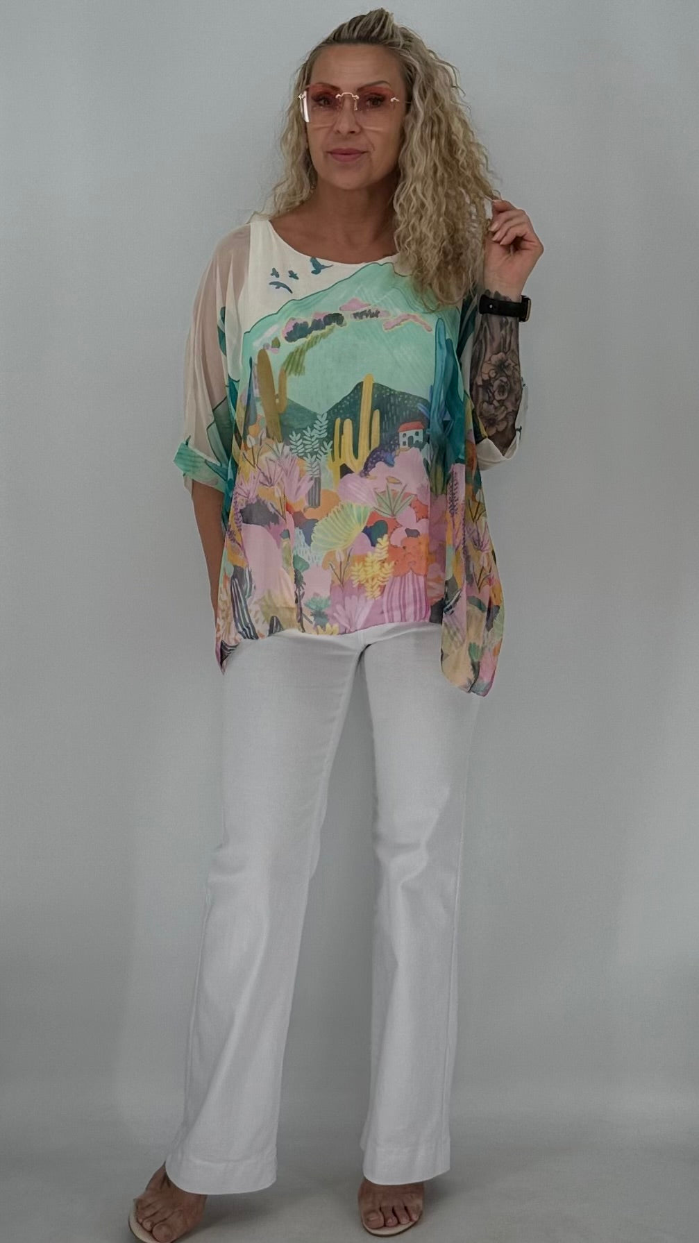 Oversize-Bluse „Desert" in 3 Farben