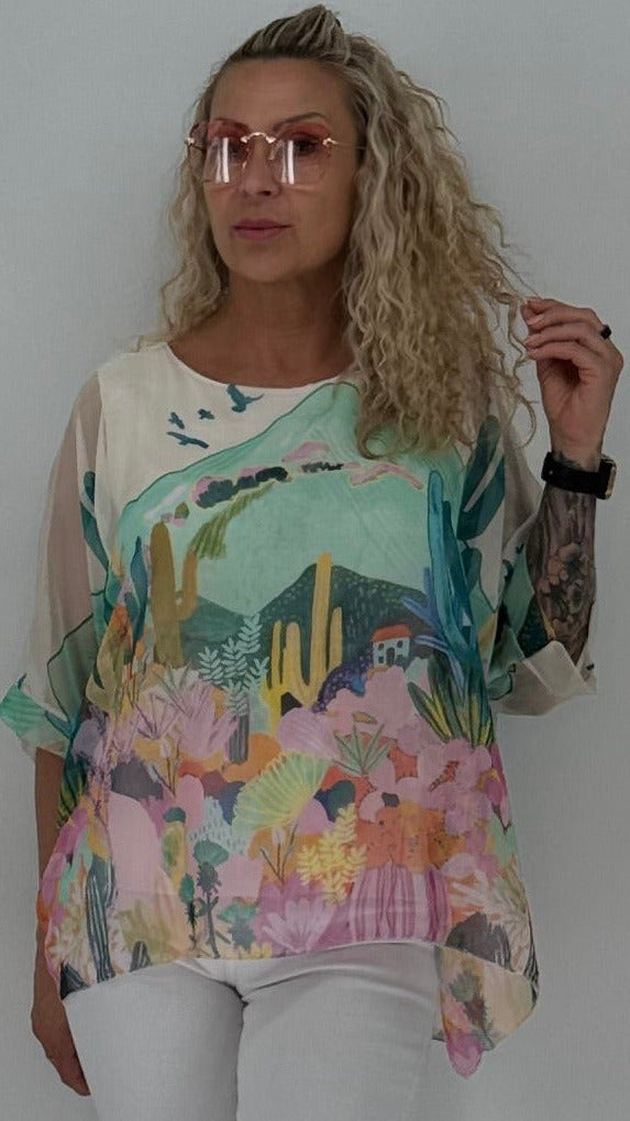 Oversize-Bluse „Desert" in 3 Farben