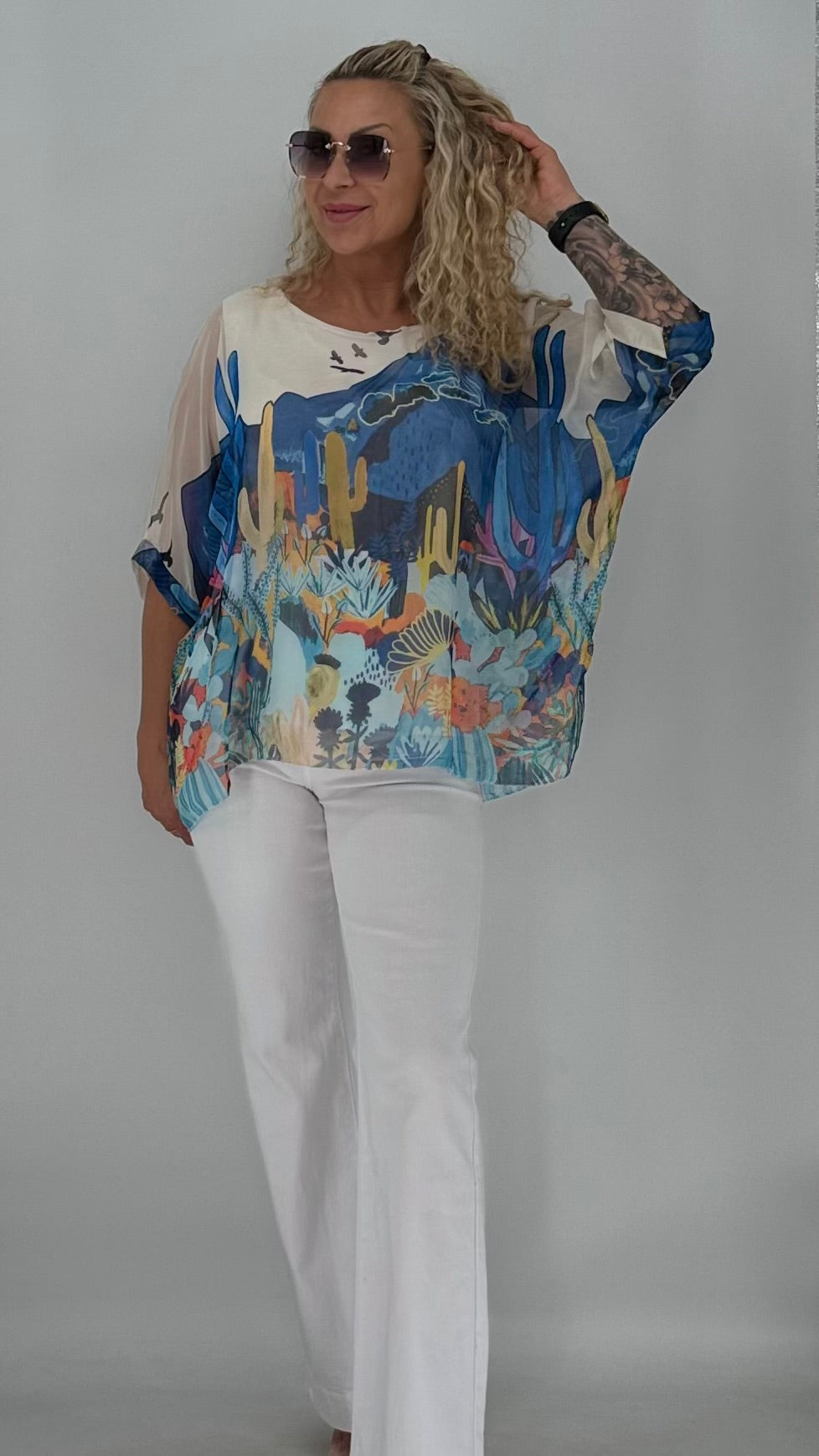 Oversize-Bluse „Desert" in 3 Farben
