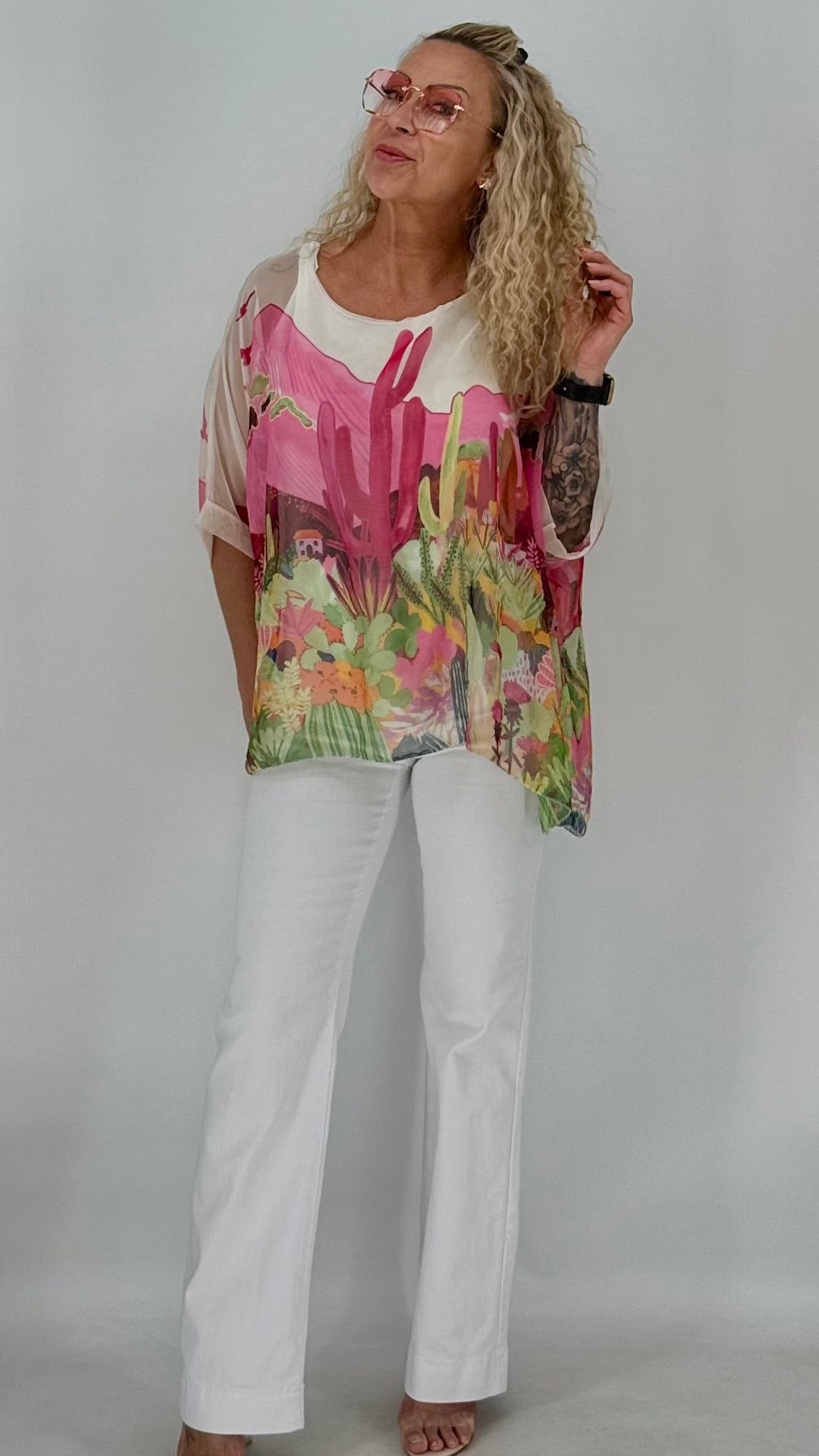 Oversize-Bluse „Desert" in 3 Farben