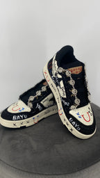 Sneaker NAN - KU "Smiley", beige, schwarz - By Elena FashionBy Elena Fashion