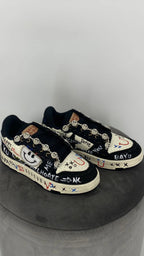Sneaker NAN - KU "Smiley", beige, schwarz - By Elena FashionBy Elena Fashion