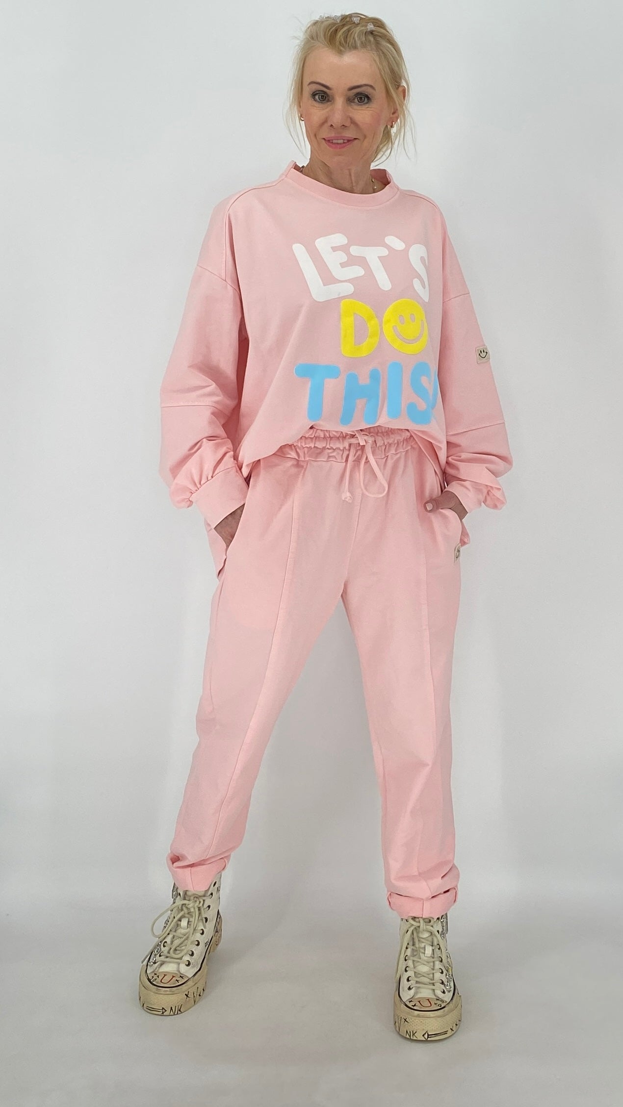 Hose "Smile" in beige, blau, mint, gelb, rosa