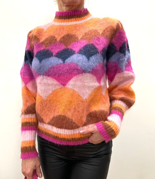 By Elena | Pullover Color Blocking