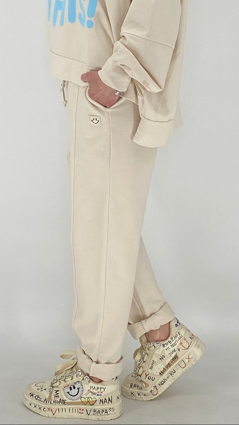 Hose "Smile" in beige, blau, mint, gelb, rosa