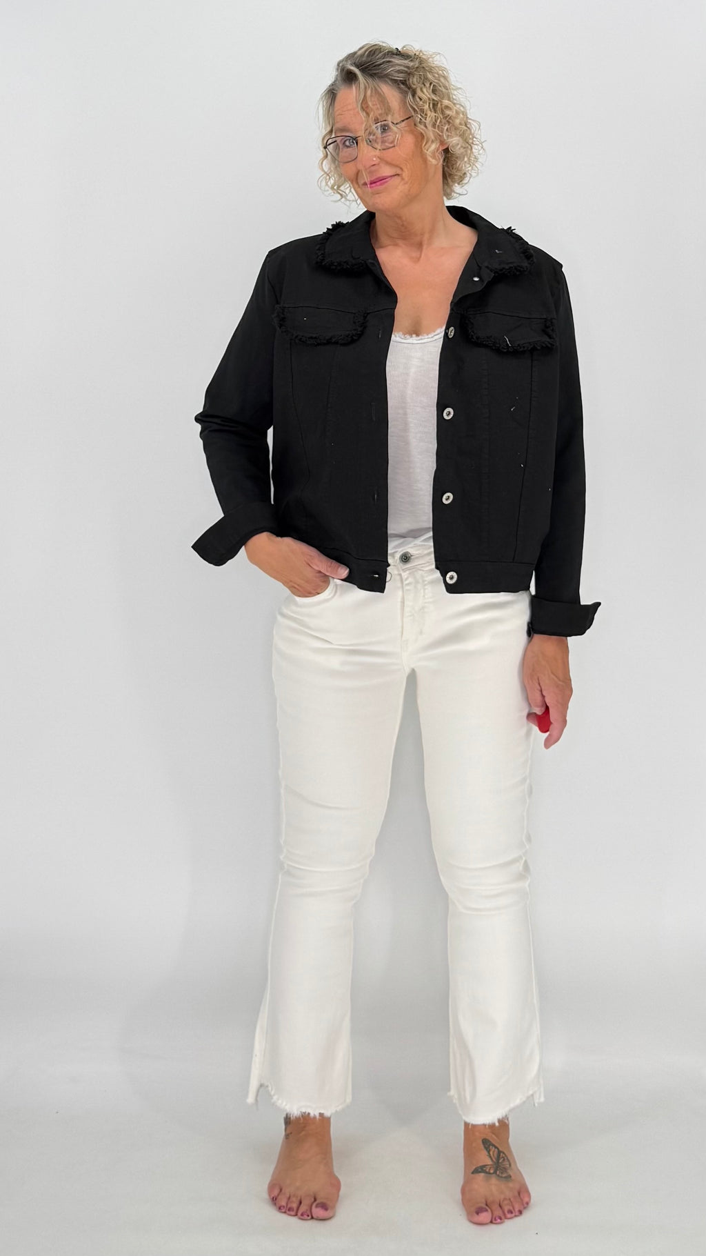 Jacke "Totenkopf", schwarz