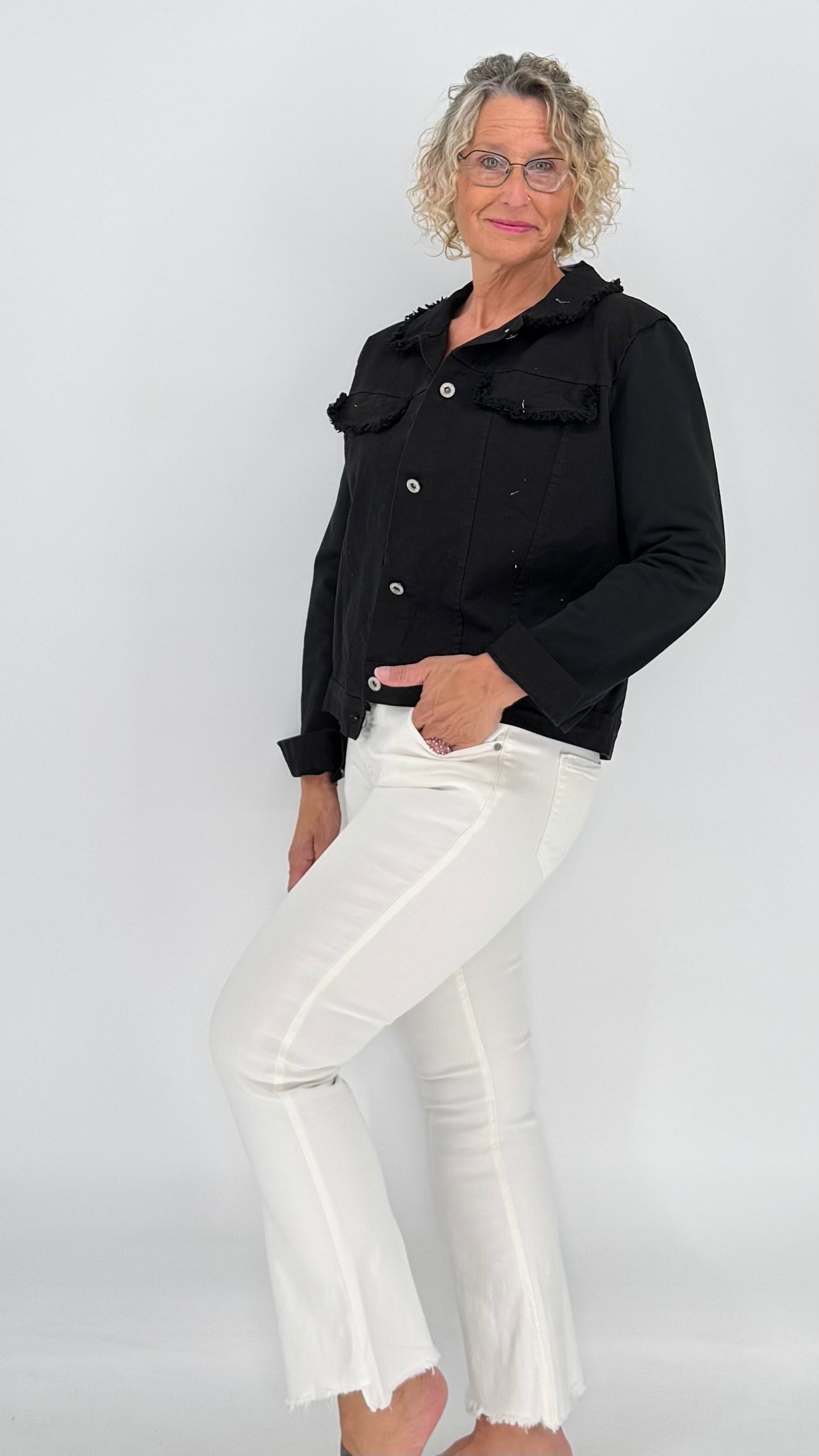 Jacke "Totenkopf", schwarz