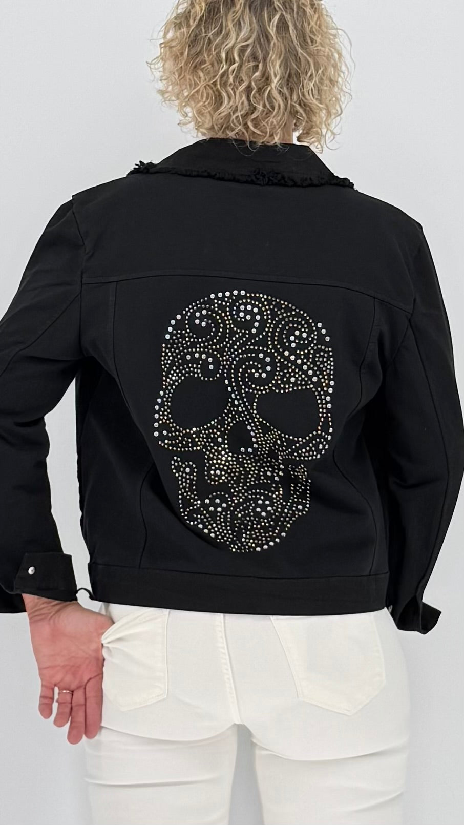 Jacke "Totenkopf", schwarz