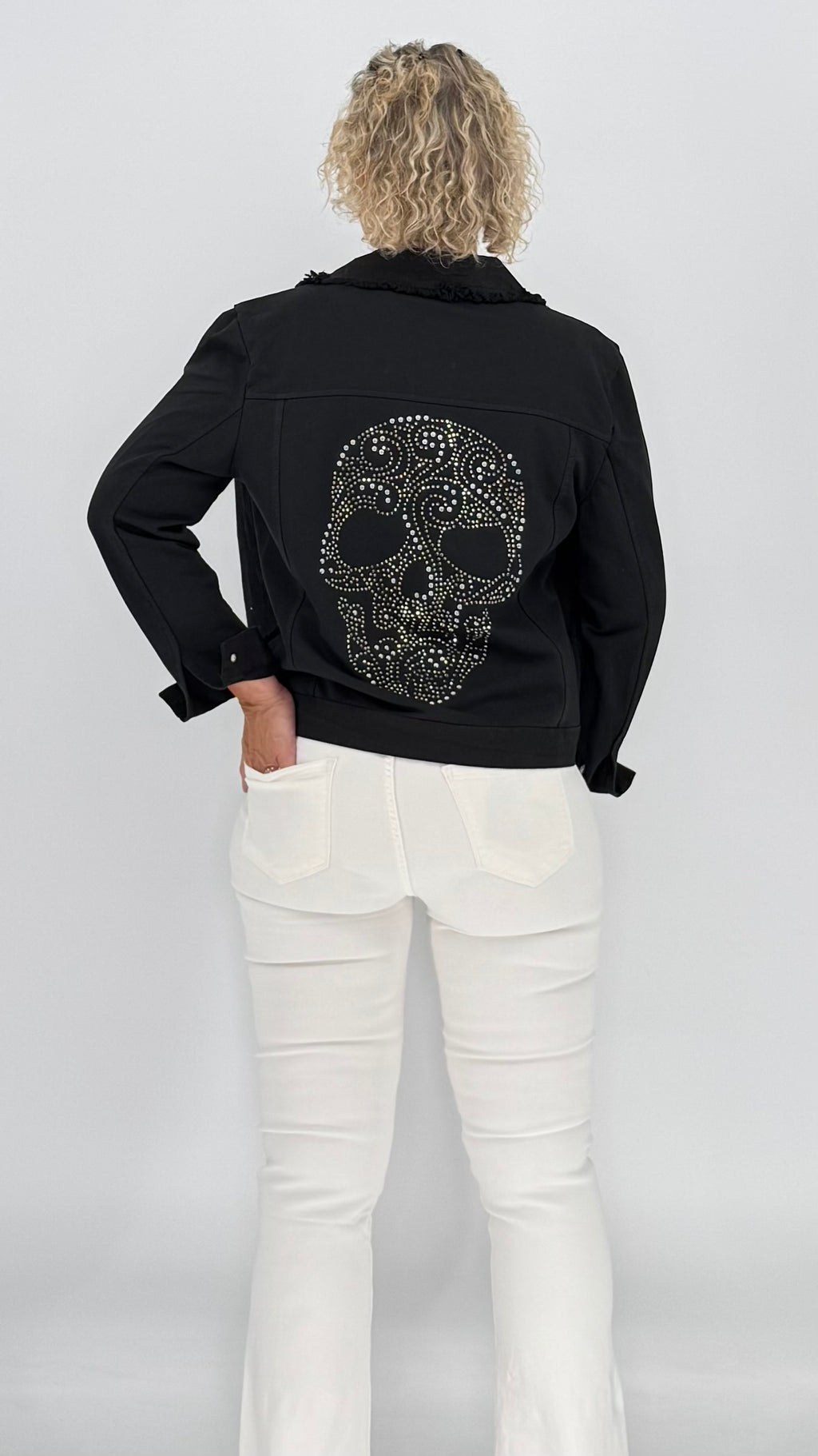 Jacke "Totenkopf", schwarz