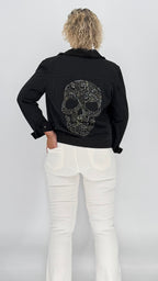 Jacke "Totenkopf", schwarz