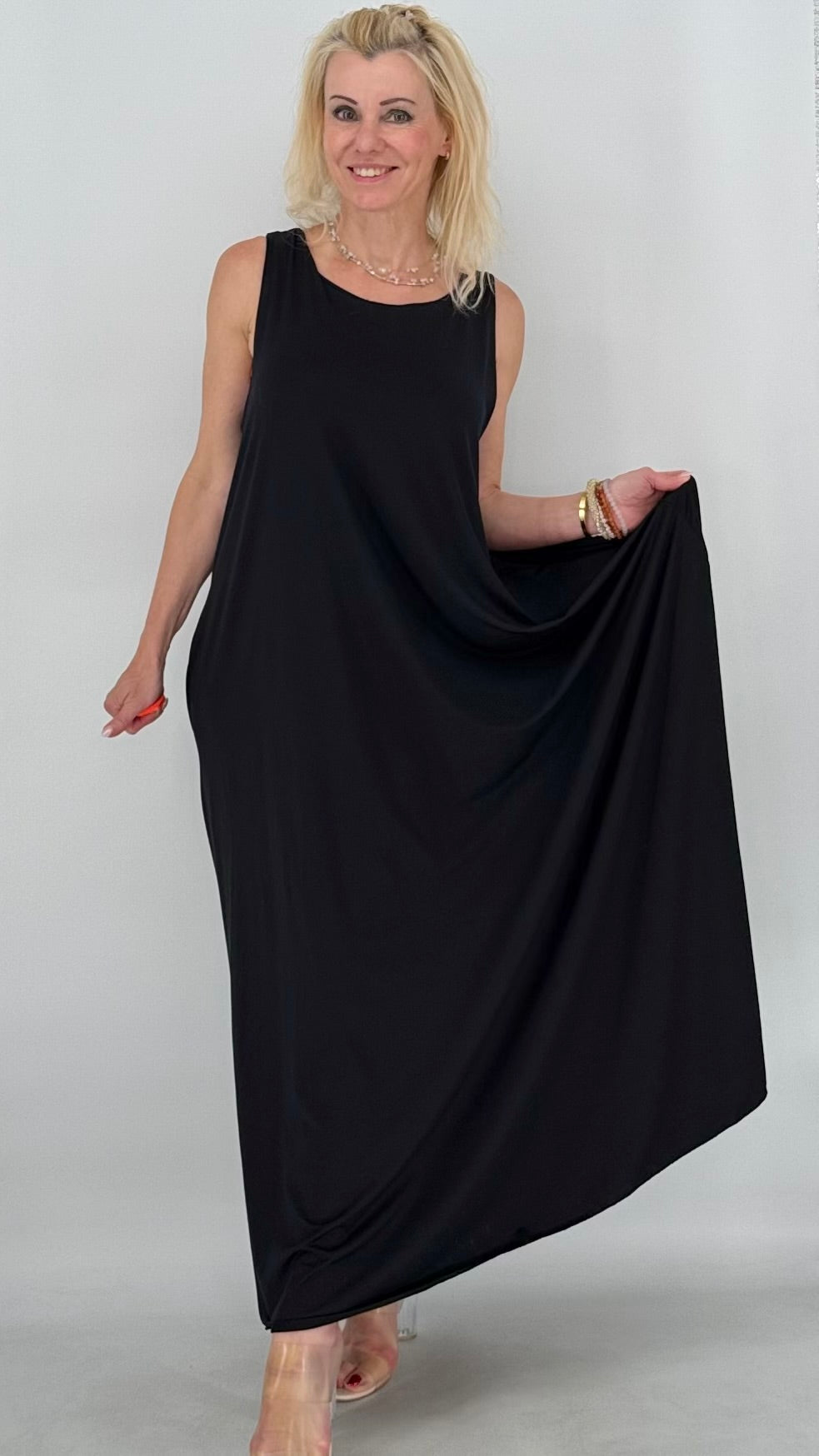 Ärmelloses Maxikleid