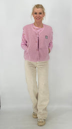 Weste mit Knöpfen, rosa