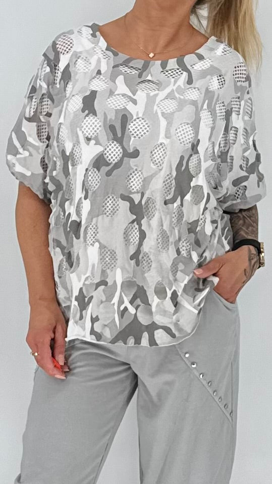 Camouflage Shirt Damen Oversize