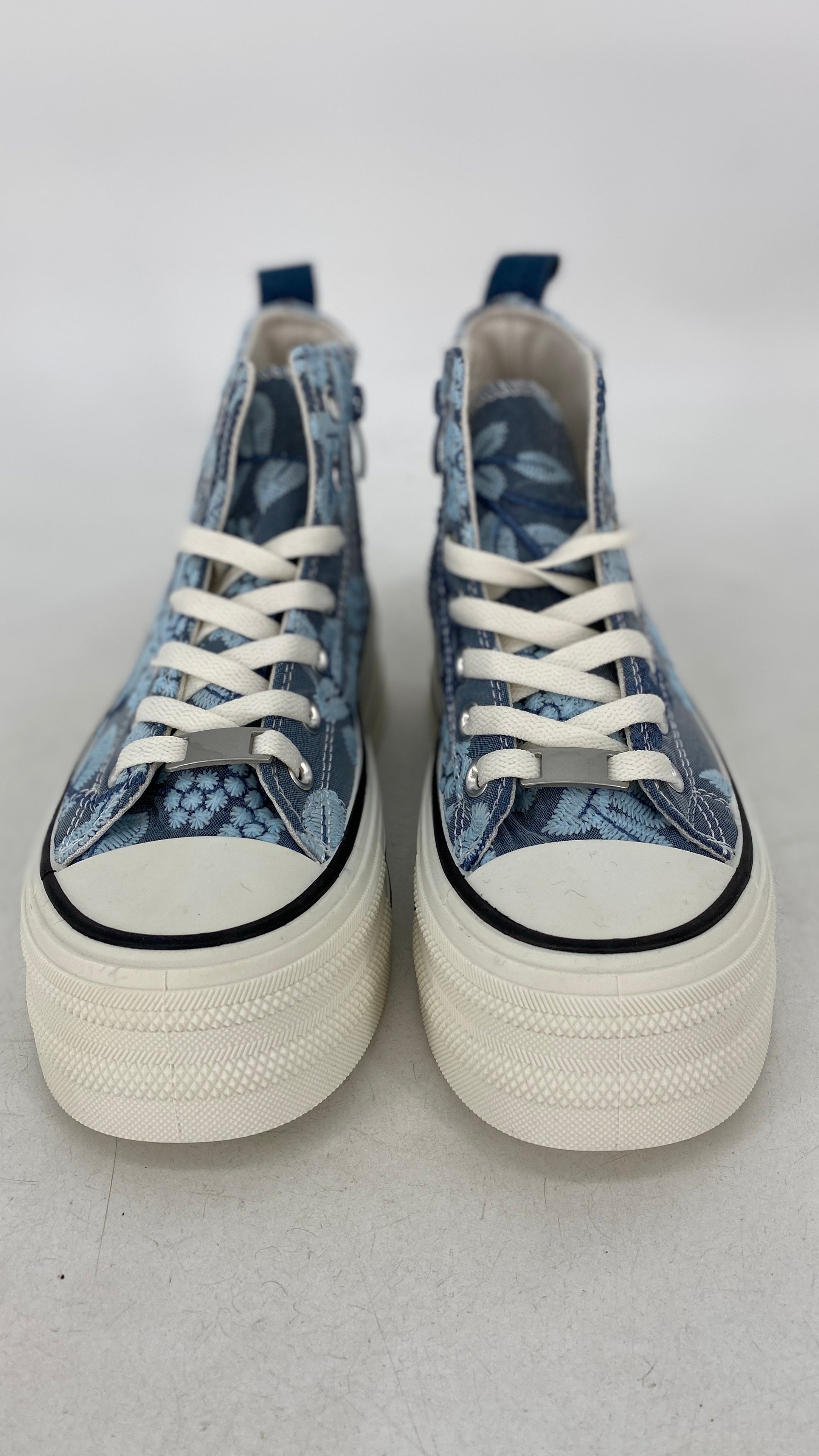 Sneaker mit Plateausohle, blau 8-140