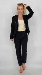 Blazer ESViViD, schwarz mit Kapuze