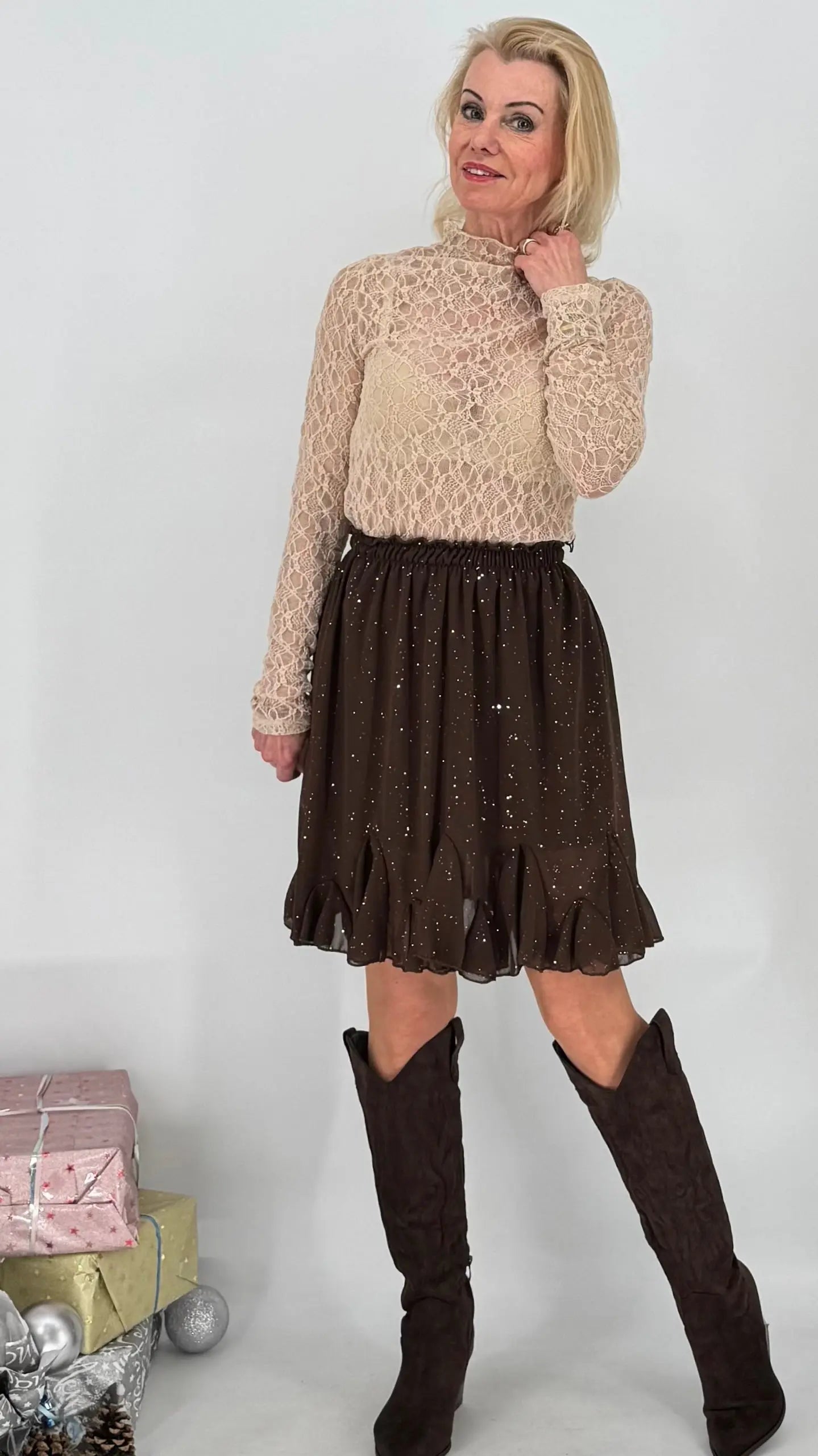 Rock ohne/mit Glitzereffekt - By Elena FashionBy Elena Fashion