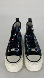 Sneaker mit bunten floralen Pailleten 8 - 131 schwarz - By Elena FashionBy Elena Fashion