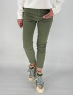 Jeans Hose Slim grün