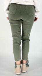 Jeans Hose Slim grün