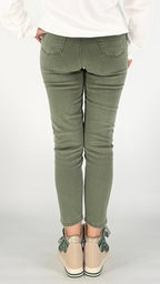 Jeans Hose Slim grün