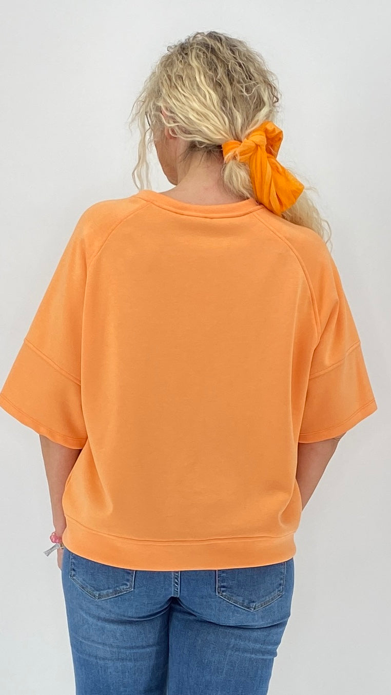 Shirt "AMORE", orange, rosa, gelb