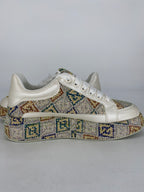 Platform Sneaker Strass Dicken sohlen 8-141 weiß