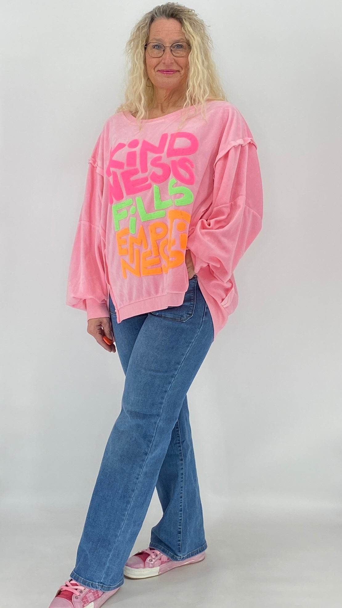 Sweatshirt in Rosa