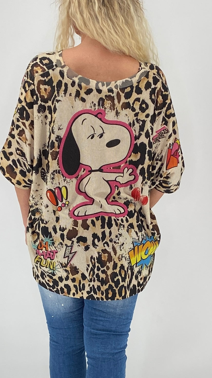Shirt "Snoopy", beige, schwarz