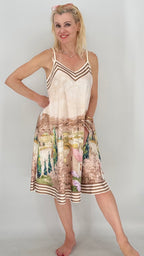 Sommer Kleid in drei Farben, Viskose/Seide