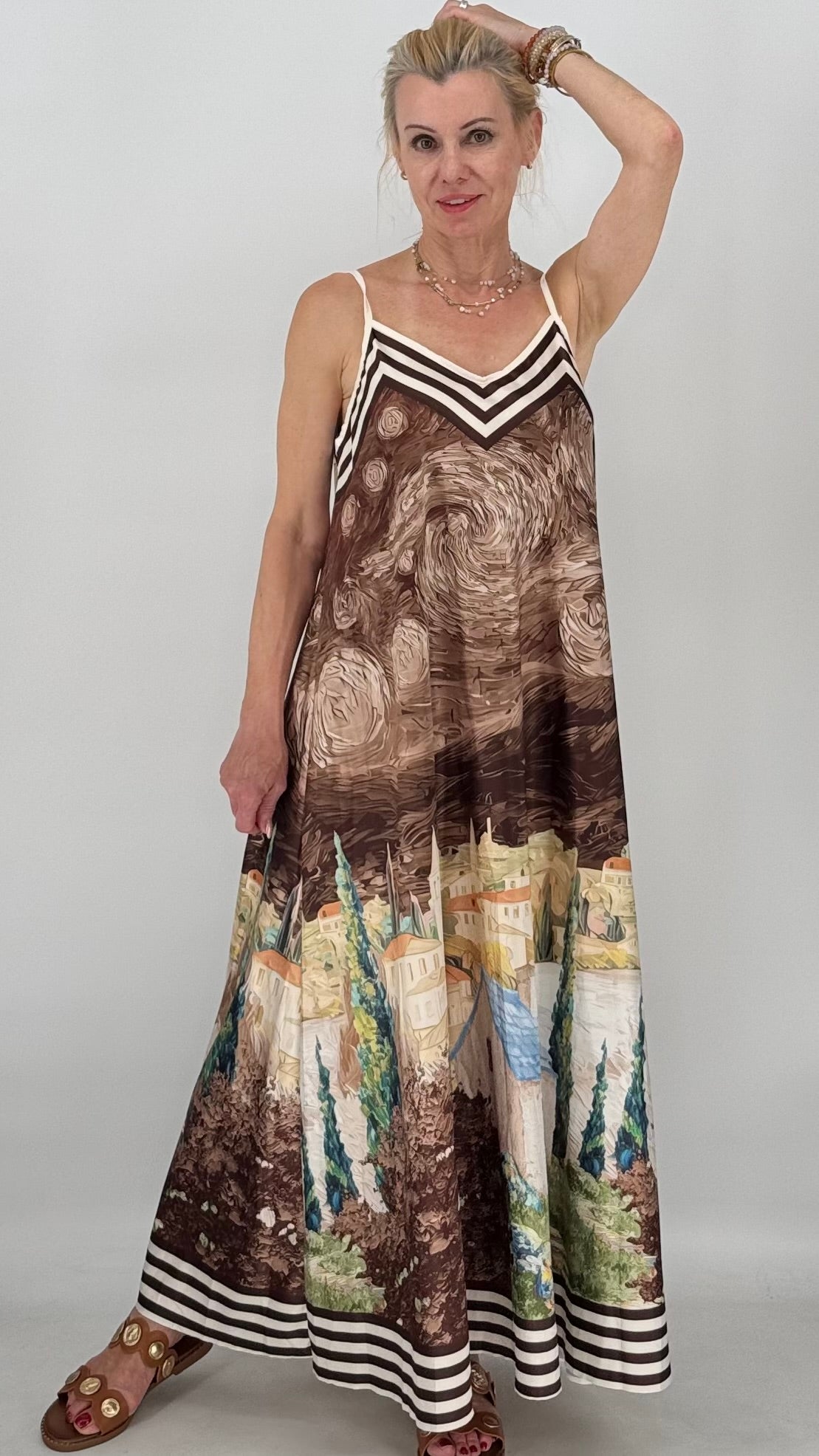 Sommer Kleid in vielen Farben, Viskose/Seide