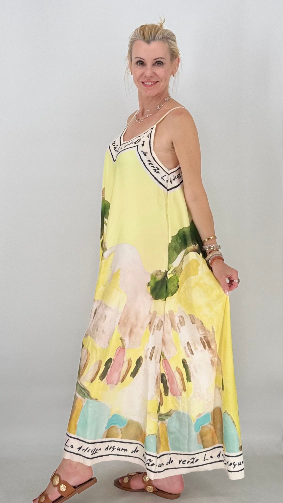 Sommer Kleid in vielen Farben, Viskose/Seide